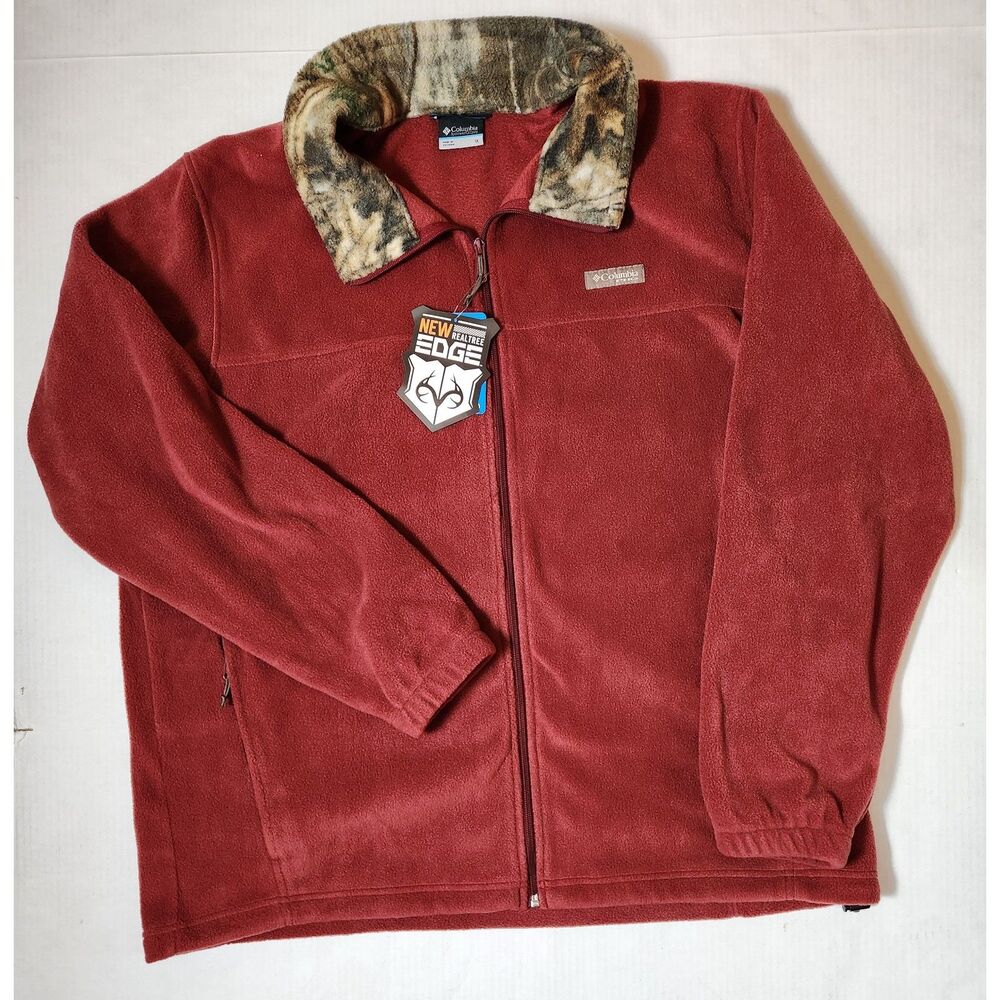 Columbia PHG Men’s 1X Fleece Jacket – Red Jasper Full Zip